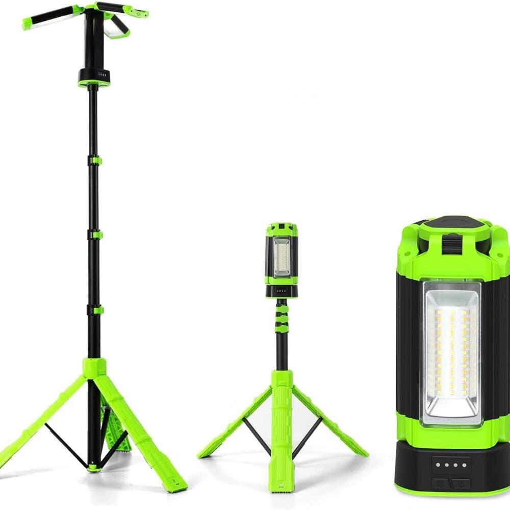 12000mAh Rechargeable Camping Light with Tripod Stand