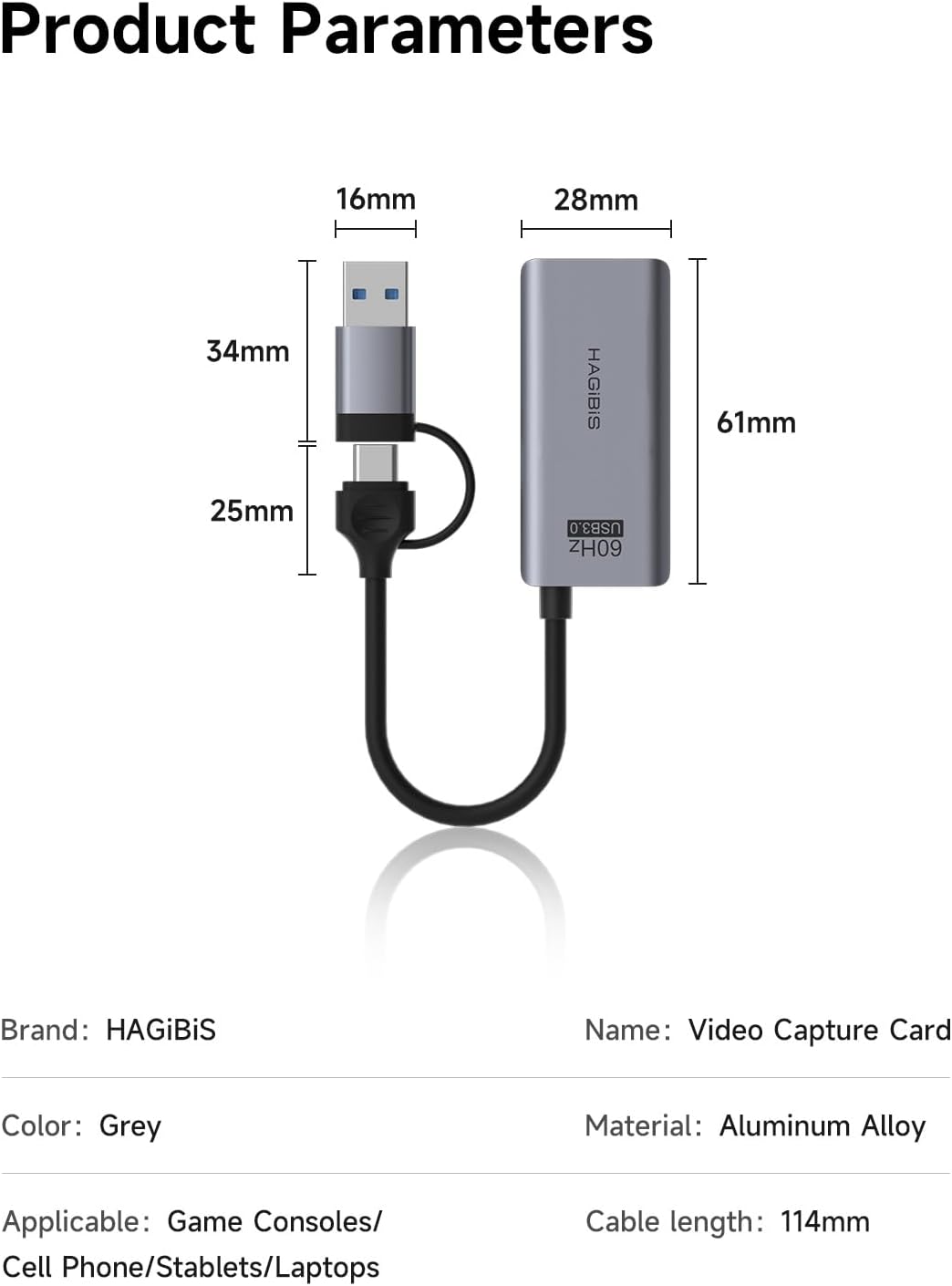 Hagibis USB3.0 Video Capture Card with 100W PD HDMI to USB/USB C 1080P HD 60fps Live and Record Video Audio Game MS2130 for Quest 3 2 Pro VR Switch2 PS4/5 Live Broadcast, Gaming, Streaming (UHC07P) - Image 8