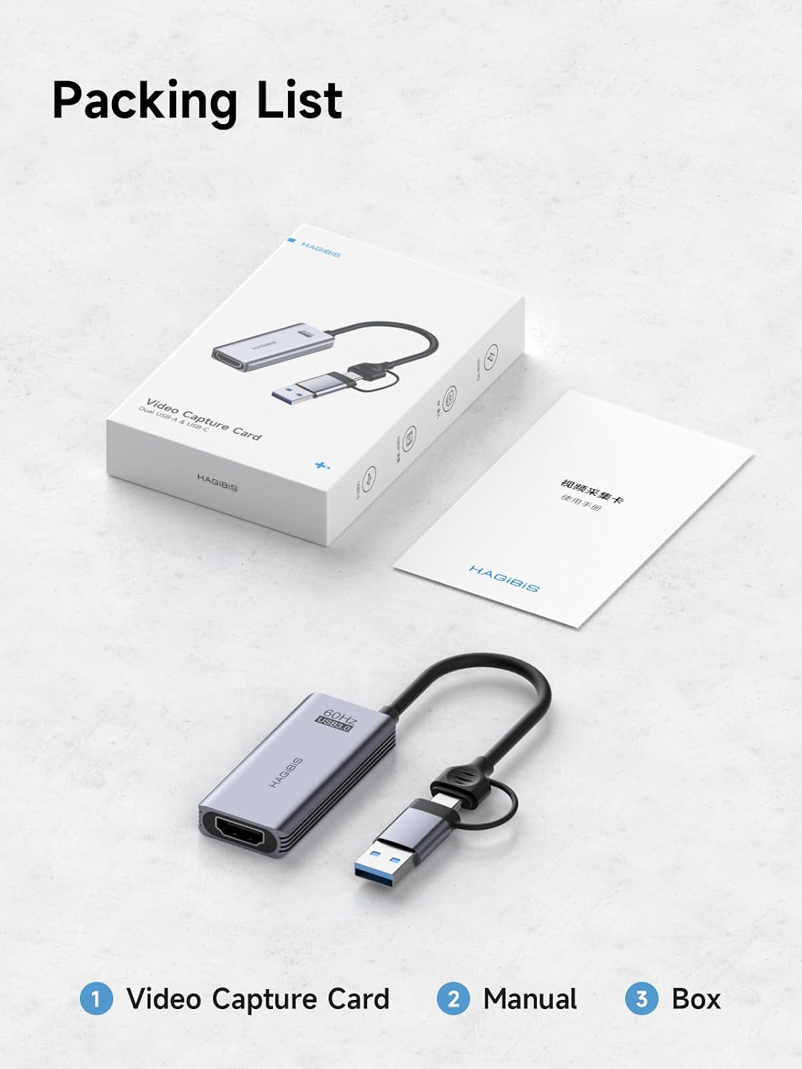 Hagibis USB3.0 Video Capture Card with 100W PD HDMI to USB/USB C 1080P HD 60fps Live and Record Video Audio Game MS2130 for Quest 3 2 Pro VR Switch2 PS4/5 Live Broadcast, Gaming, Streaming (UHC07P) - Image 9