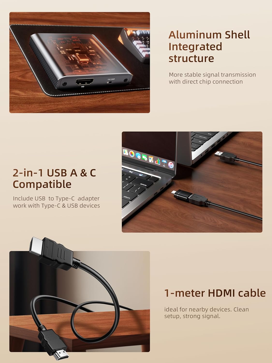 VHS to Digital Capture Card – USB Video Capture Card with HDMI Loop Out, RCA AV to USB for VCR/DVD/Hi8/PS2/Wii, 1080P 30fps Analog to Digital Converter, Effortless Record & Preview Old Videos on TV/PC - Image 7